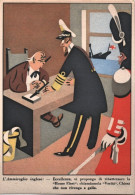 1944-Churchill E L'Ammiraglio Inglese, Illustrazione Satirica Sulla "Home Fleet" - Poststempel