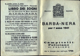 1941-almanacco Barba Nera Libricino Di 64 Pagine Con Varie Illustrazioni Dimensi - Petit Format : 1941-60