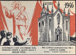 1946-Pro Cappella Caduti In Guerra Calendario Tascabile - 1946-60: Marcophilie