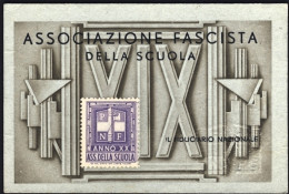 1941-Tessera Associazione Fascista Della Scuola Di Verona Con Marca Amministrati - Cartes De Membre