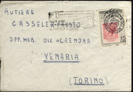 1959-RR Lettera Diretta A Militare Affrancata L.15 Giornata Del Francobollo Isol - 1946-60: Marcofilie