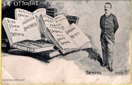 1899-Sempre Vivo!! 4 Ottobre, Cartolina Inchiesta Su Vari Scandali Bancari - Publicité