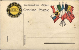 1918-cartolina Postale In Franchigia Ccon Pubblicita' Pneus Bergougnan Le Gauloi - Poststempel