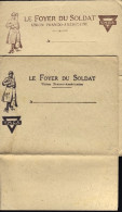 1917circa-Le Foyer Du Soldat Union Franco Americaine YMCA Due Lettere In Colore  - Poststempel