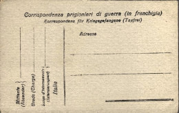 1918circa-Corrispondenza Prigionieri Di Guerra (in Franchigia) Korrespondenz Fur - Poststempel