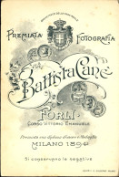 1906-foto Di Gentiluomo Montato Su Cartoncino Battista Canè Di Forli' - Publicité