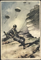 1943-franchigia Illustrata Paracadutista, Minuscolo Forellino Posta Militare N.  - War 1939-45