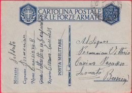 1940-CF Sottosettore Caposaldo In Cesana Torinese - Marcofilie