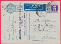 1941-CF Posta Militare N.111 Manoscritto  Del 20.3 Lineare 101^Batt. Mitragl. Au - Guerre 1939-45