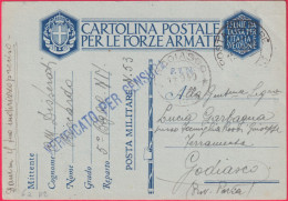 1940-CF PM 53 Del 9.9 - Marcofilie