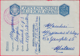 1943-vCF Da Trieste S. Pietro Del Carso 3.6 - Poststempel