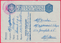 1941-CF PM San Pietro Sul Carso Bollo Rosso Settore Di Copertura - Marcophilia