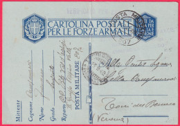 1940-CF Posta Militare N.207 Del 13.9 - War 1939-45