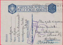 1941-CF Distaccamento Marina Cattaro Del 29.6 - Marcophilia