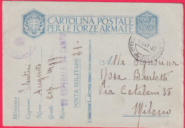 1941-CF Posta Militare N.31 Manoscritto Del 6.6 Lineare 69^ Ospedale Da Campo - War 1939-45