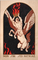 1935-Scuola Bombardamento,Non Sibi Sed Patriae, Illustratore Chin, Viaggiata - Patriottisch