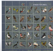 Danemark - 1965 - Bloc  De 35  Vignettes Jul - Noel -  Oiseaux Neufs** - MNH - Unused Stamps