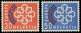 SCHWEIZ BUNDESPOST 681/2 **, 1959, PTT, Prachtsatz, Mi. 40.- - Ongebruikt