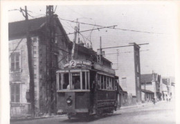 Photo - 21 - DIJON - Tramway Electrique - Motrice Buire Au Passage A Niveau De La Rue D' Auxonne En 1948- Retirage - Zonder Classificatie