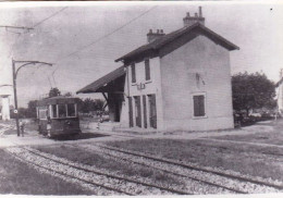 Photo  - 21 - Gare De CHENOVE  -  Chemins De Fer De La Cote D'or - Motice De Dietrich A Quai-  - Retirage - Non Classés