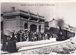 Photo - 69 - Rhone -  TARARE - Gare Du C.F.B - Arrivée Du Train En Gare - Retirage - Ohne Zuordnung