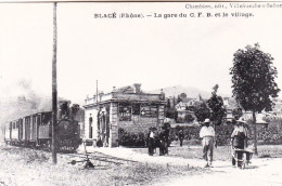 Photo - 69 - Rhone - BLACE -  - La Gare Du Chemin De Fer Du Beaujolais Et Le Village  - Ligne De Monsols-  Retirage - Non Classés