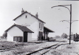 Photo - Chemin De Fer Cote D'or - Arrivée D'un Train Vapeur Venant De Beaune En Gare De Marsannay La Cote - Retirage - Zonder Classificatie