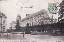 18 - BOURGES - La Cathedrale Vue Du Jardin De L'archevéché - Bourges