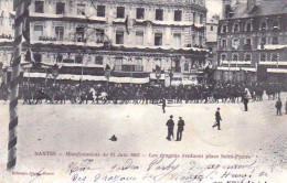 44 - NANTES - Manifestation Du 14 Juin 1903 - Les Dragons Evoluent Place Saint Pierre - Nantes