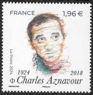 FRANCE 2024 - Charles AZNAVOUR 1924 – 2018 - Neuf ** - Ongebruikt