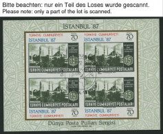 TÜRKEI Bl. 19-24 O, 1981-85, 7 Blocks Komplett Mit Ersttagssonderstempeln, Pracht, Mi. 42.50 - Other & Unclassified