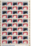 Danemark - 1973- Feuillet De 50  Vignettes Jul - Noel -    Chats -  Neufs** - MNH - Unused Stamps