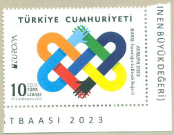 TURKEY 2023 MNH THE HIGHEST VALUE OF HUMANITY PEACE - Nuevos