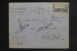 FRANCE - Oblitération Du Voyage Inaugural Du Paquebot Normandie Sur Enveloppe Du Havre En 1935 Pour New York - L 153236 - Poste Maritime