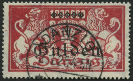 FREIE STADT DANZIG 189II O, 1923, 1 G. Auf 1 Mio. M. Lilarot Mit Abart U In Gulden Unten Offen, Pracht, Mi. 40.- - Usati