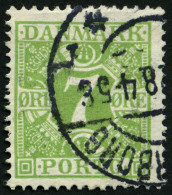 PORTOMARKEN P 12 O, 1927, 7 Ø Gelbgrün, Pracht, Mi. 24.- - Other & Unclassified