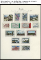 EUROPA UNION O, 1977, Landschaften, Kompletter Jahrgang, Pracht, Mi. 109.80 - Collections