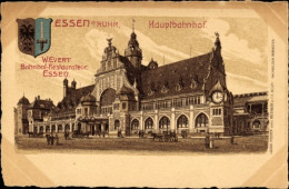 Lithographie Essen Im Ruhrgebiet, Hauptbahnhof - Sonstige & Ohne Zuordnung