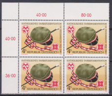 1983 , Mi 1739 ** (1) - 4er Block Postfrisch -  50 Jahre Katholisches Farbstudententum In Österreich - Unused Stamps