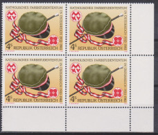 1983 , Mi 1739 ** (2) - 4er Block Postfrisch -  50 Jahre Katholisches Farbstudententum In Österreich - Unused Stamps