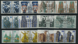 BUNDESREPUBLIK A. 1339-1407  Paar O, 1988/9, Sehenswürdigkeiten Komplett In Waagerechten Paaren, Pracht, Mi. 49.50 - Used Stamps