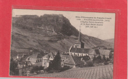 1109. SALINS-LES-BAINS . L'EGLISE SAINT-ANATOILE ET LE FORT SAINT-ANDRE . AFFR AU VERSO + TAXEE LE 16-8-1933.  2 SCANNES - Autres & Non Classés