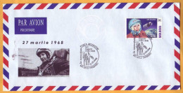 2008 Moldova Moldavie  Gagarin. Spase, Russia, Aviation, "40 Years Of The Tragic Death" . Special Cancellations - Russie & URSS