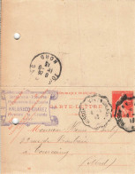 E757 Entier Postal Carte Lettre Serrurerie Gravez Ferrières La Grande - Cartoline-lettere