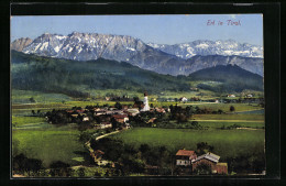 AK Erl In Tirol, Ortsansicht Mit Bergpanorama  - Autres & Non Classés