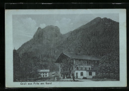 AK Ruhpolding, Gasthaus Fritz Am Sand  - Ruhpolding