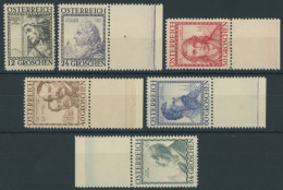 ÖSTERREICH 1918-1938 591-96 **, 1934, Baumeister, Postfrischer Prachtsatz, Mi. 150.- - Autres & Non Classés