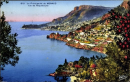 CPA Monaco, Blick Auf Roquebrune - Sonstige & Ohne Zuordnung