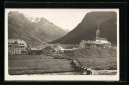 AK Galtür, Ortsansicht Mit Kirche  - Andere & Zonder Classificatie