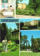 LAZNE DARKOV, KARVINA, MULTIPLE VIEWS, ARCHITECTURE, SPA, HEALTH RESORT, PARK, GARDEN, STATUE, CZECH REPUBLIC, POSTCARD - Czech Republic